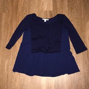 navy blue blouse